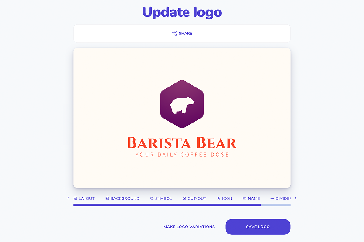 screenshot of My Brand New Logo